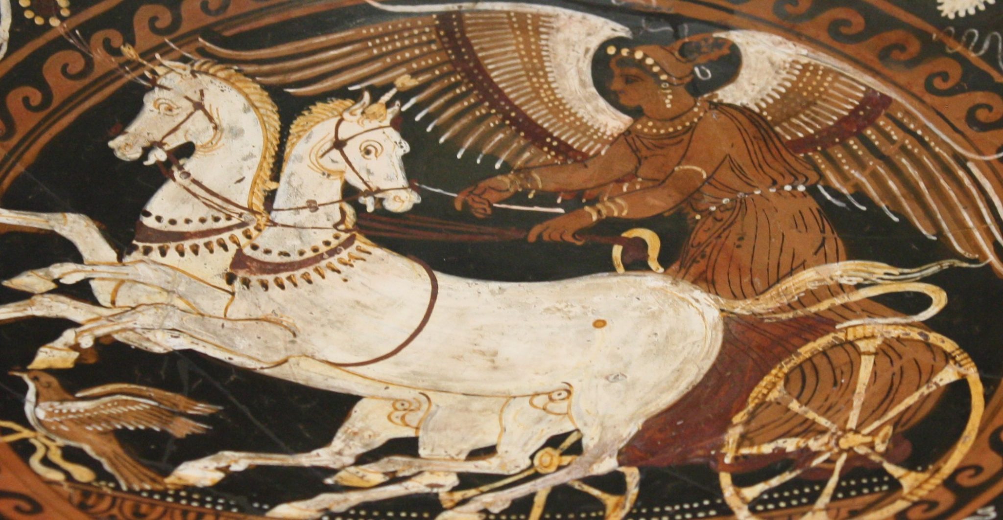 Греческая колесница фреска