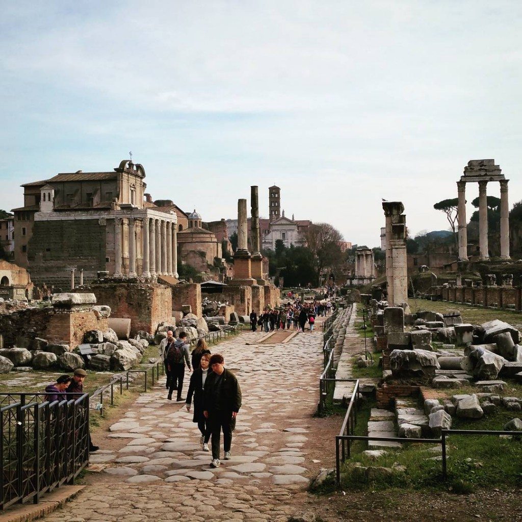 The stereotypical view of the Roman Forum that we saw during our Rome visit.